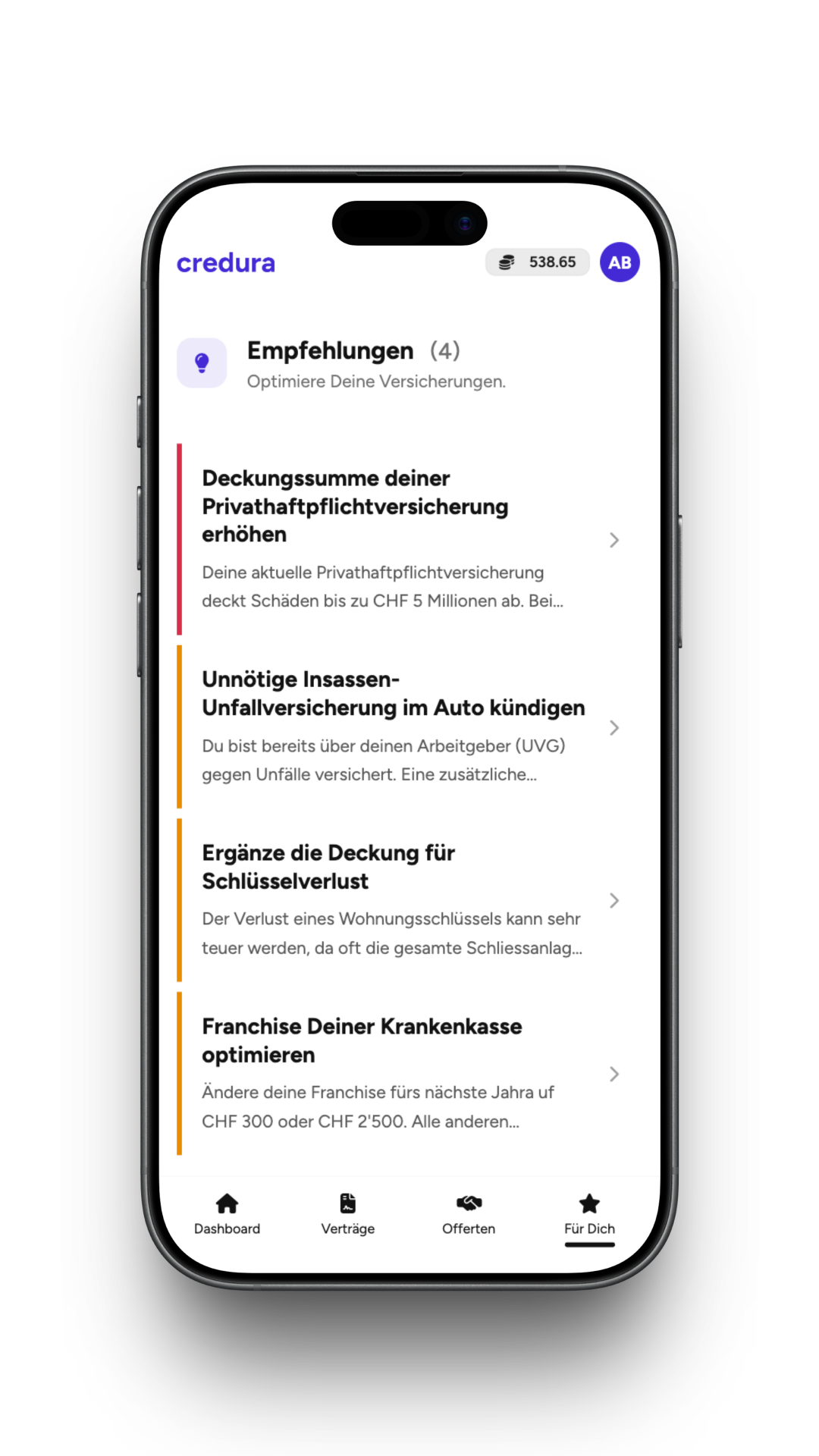 Credura App - All insurance partners in one place